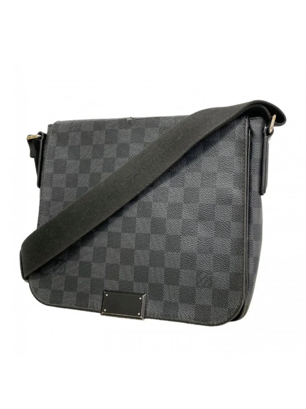 Louis Vuitton Shoulder Bag Damier Graphite District PM Gray
